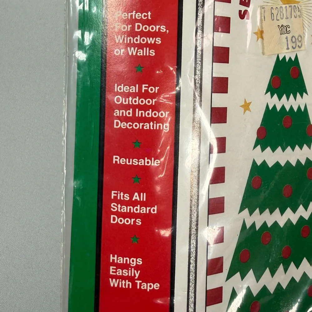 VINTAGE 1995 JEANMARIE CREATIONS Christmas Door Decorations Set Santa Tree NEW‎